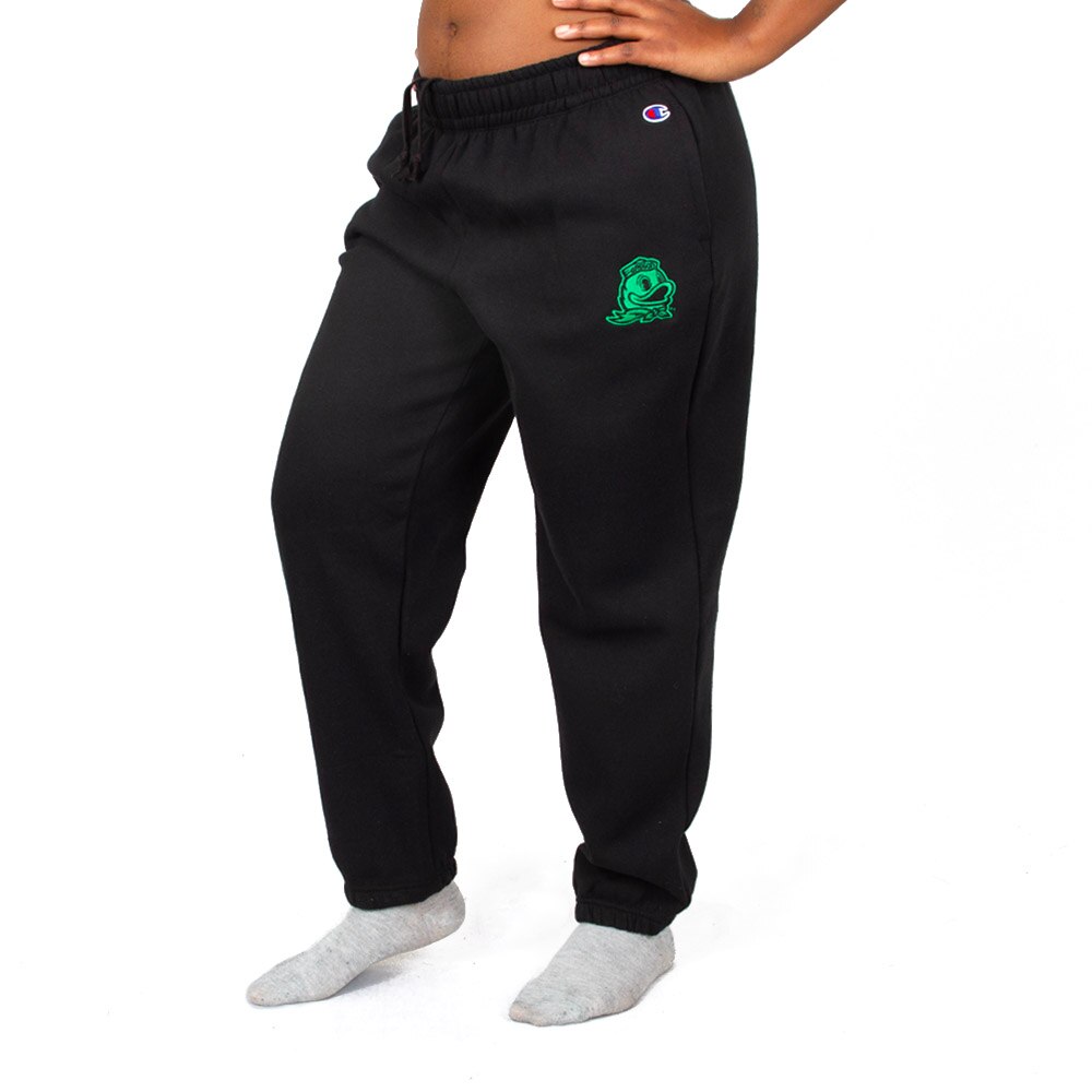 Ducks Spirit, Champion, Black, Pants, Cotton Blend, Women, Powerblend, Banded, 1015831